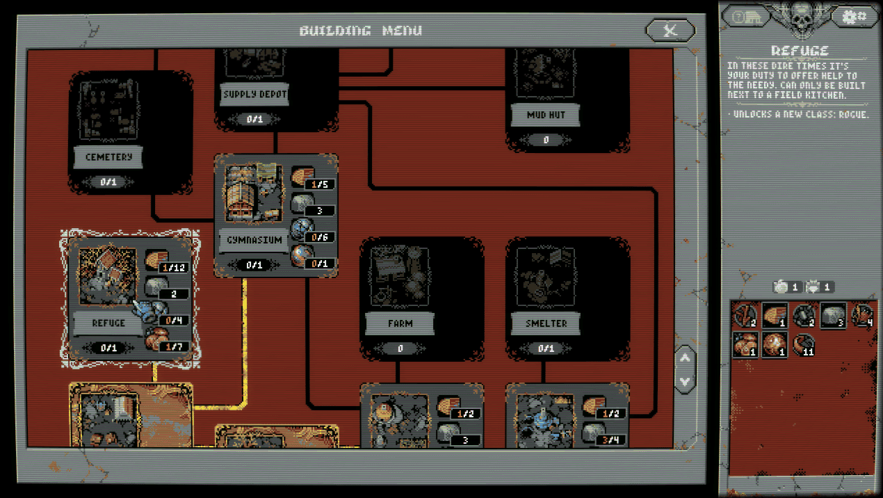 Camp Buildings Guide In Loop Hero