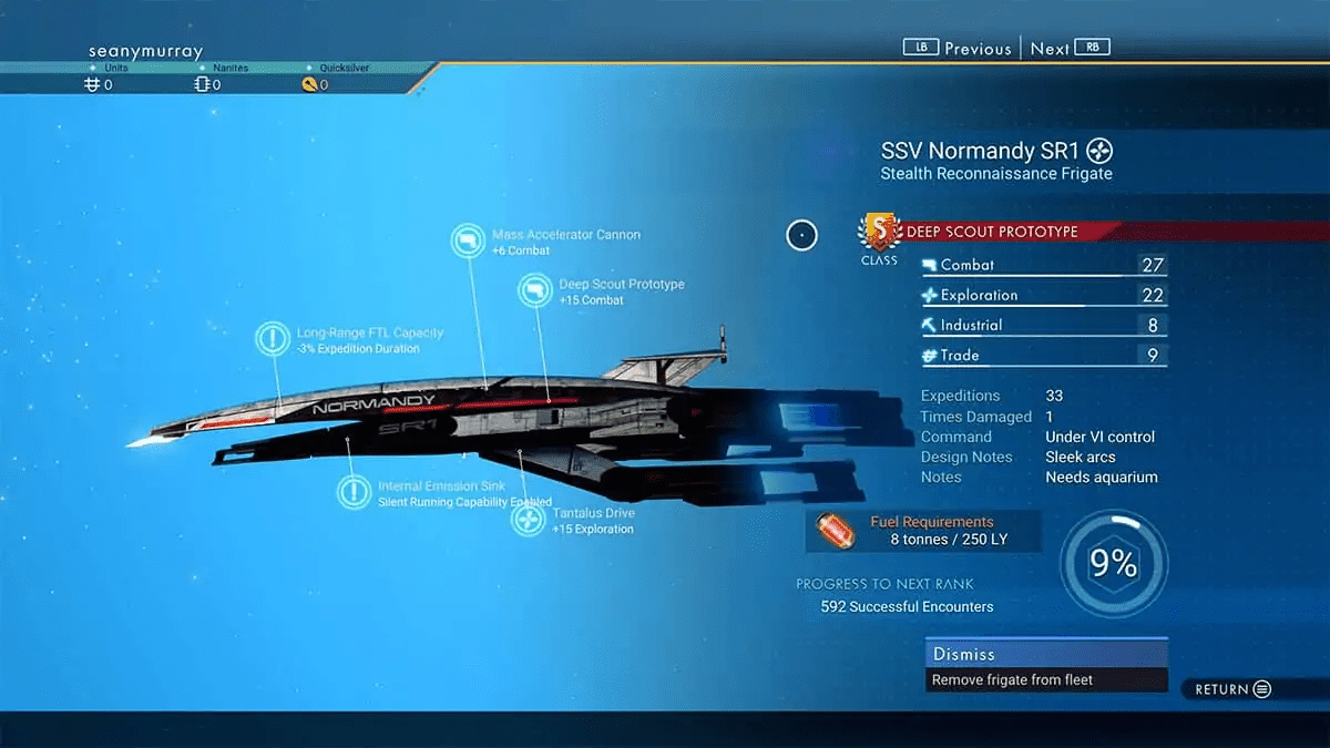 No Man's Sky Getting Normandy From Mass Effect