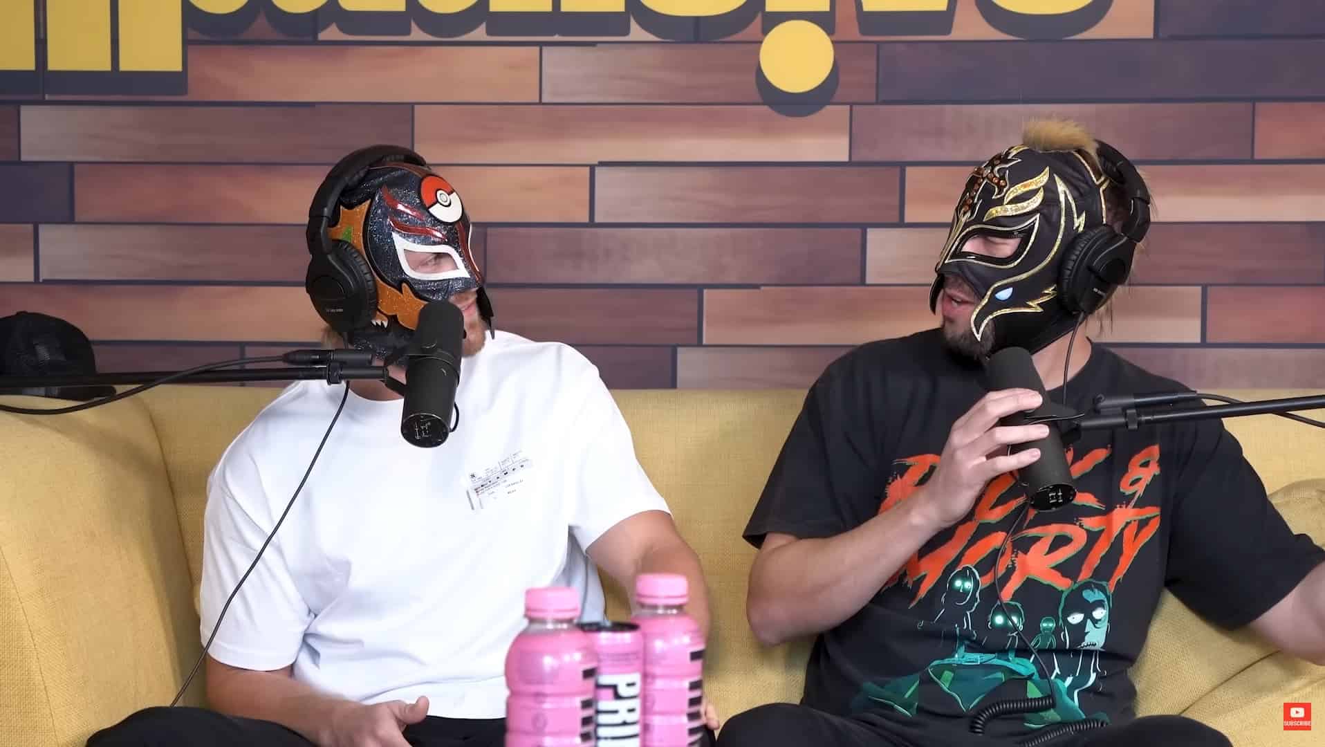 Logan Paul has a Pokemon-themed mask given by Rey Mysterio