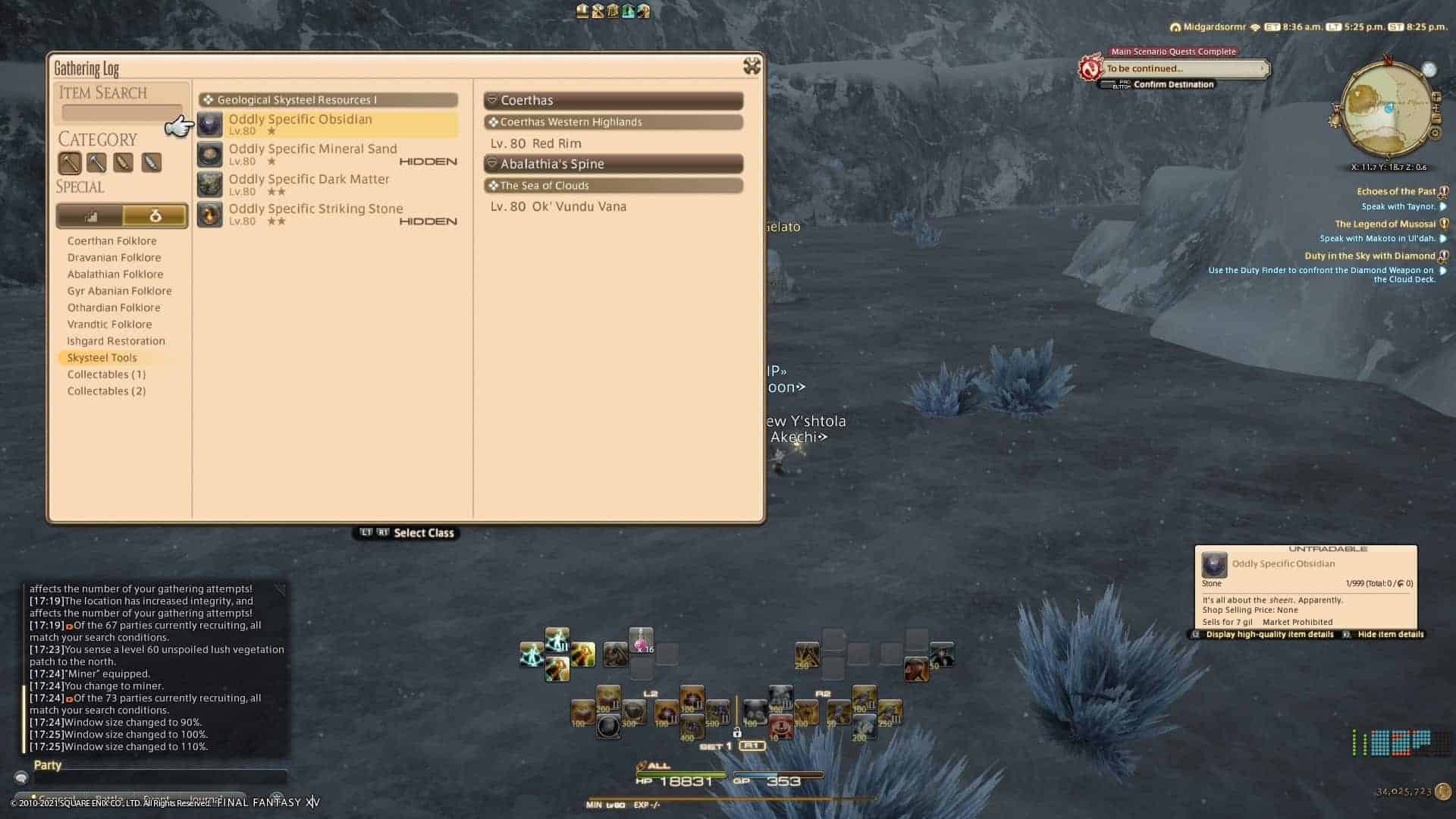 How To Get And Upgrade All Gatherers' Skysteel Tools