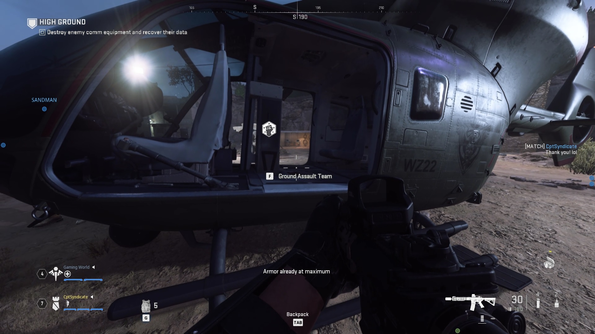 Assault Ground Team Chopper