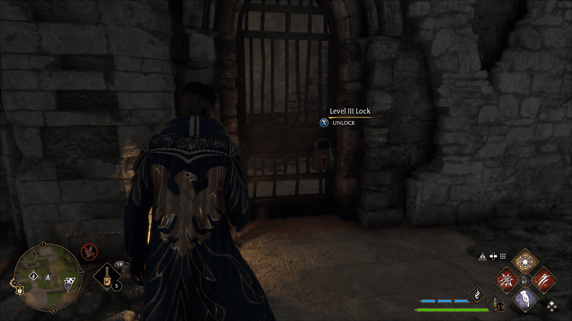 The Caretaker's Lunar Lament quest to access the level 3 Alohomora spell.