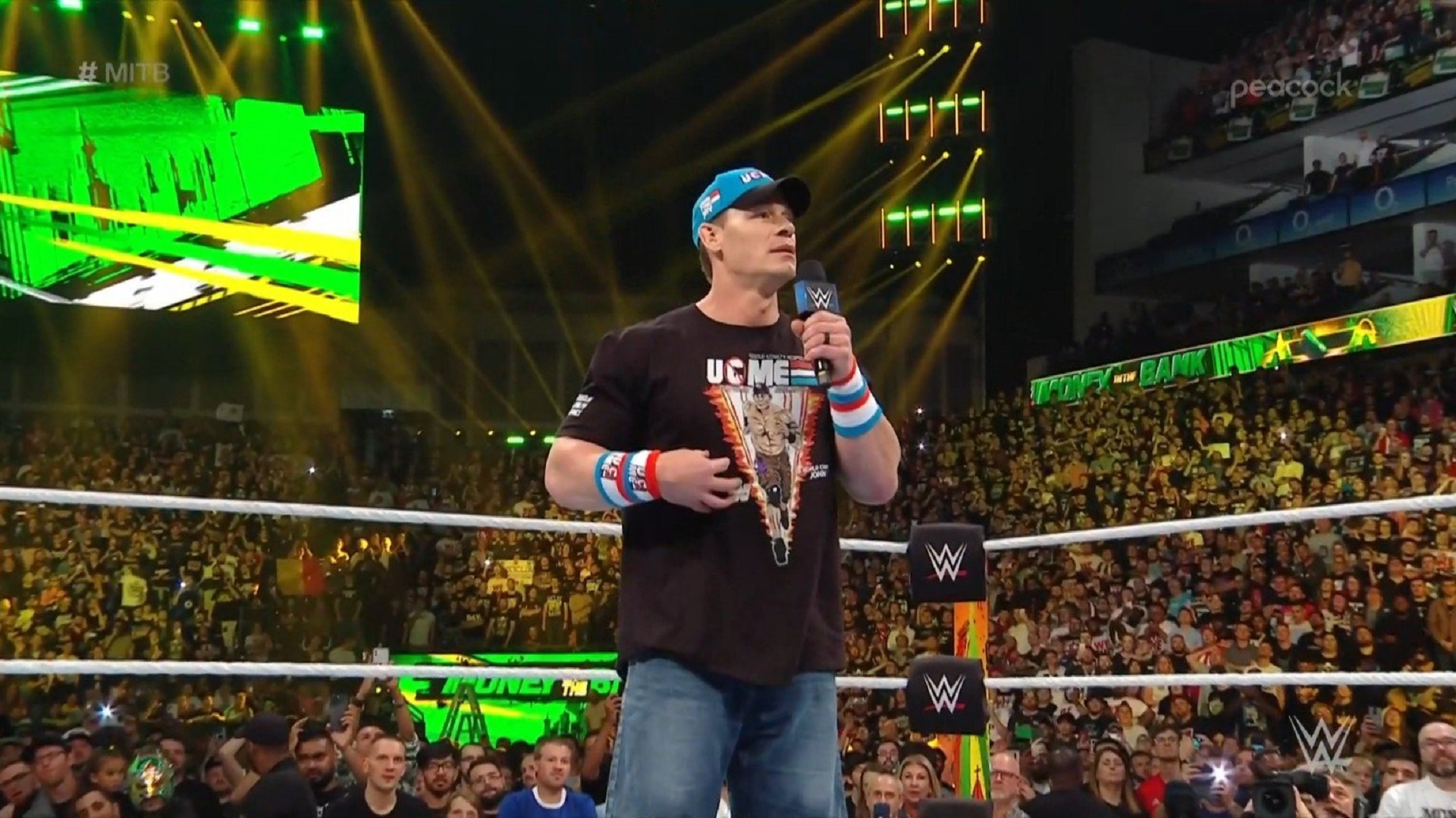 John Cena makes surprise appearance at Money in the Bank in London