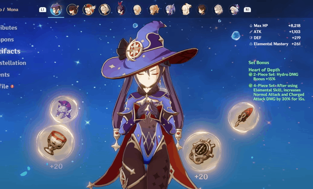 Top Builds For Mona In Genshin Impact