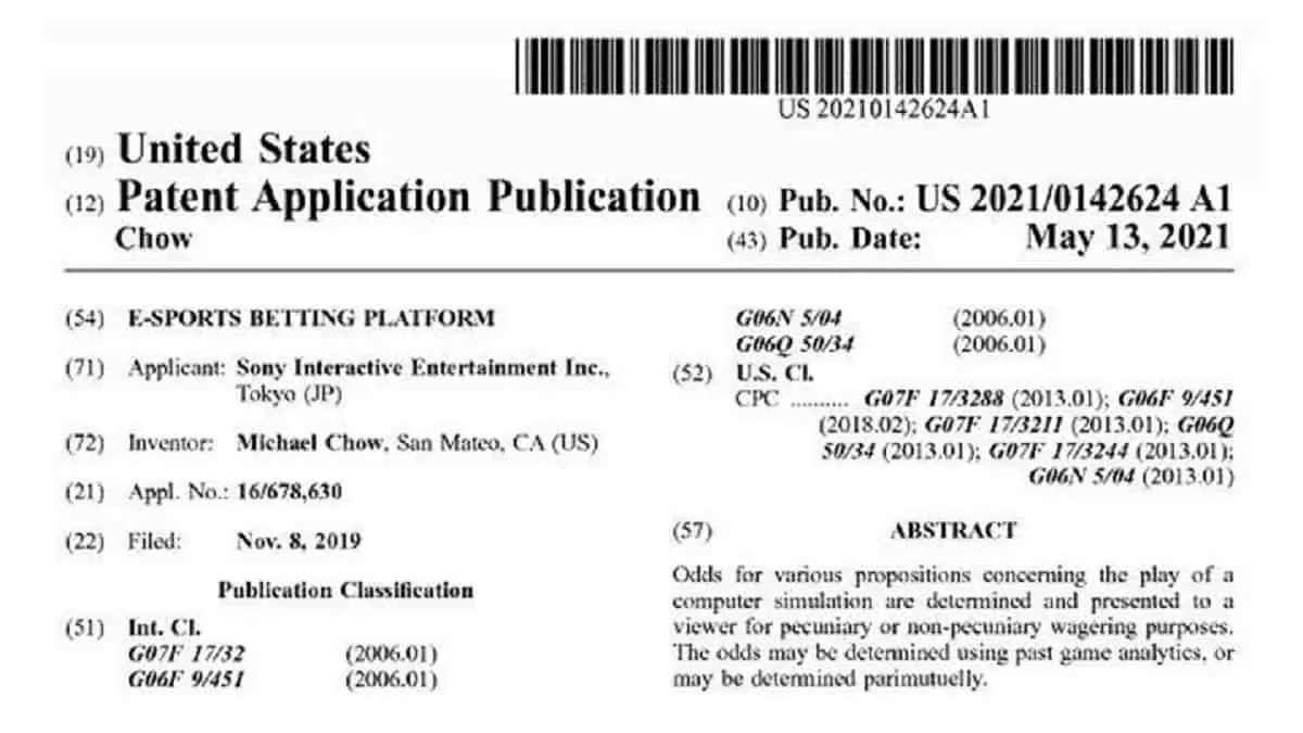 Sony Bets Big On Esports With Betting Platform Patent