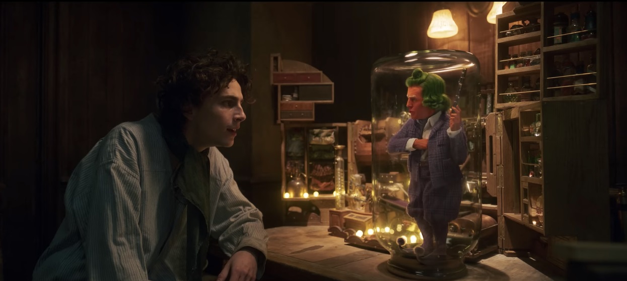 Wonka stars an ensemble cast that includes Timothée Chalamet, Hugh Grant, Keegan-Michael Key, and Rowan Atkinson, among others.