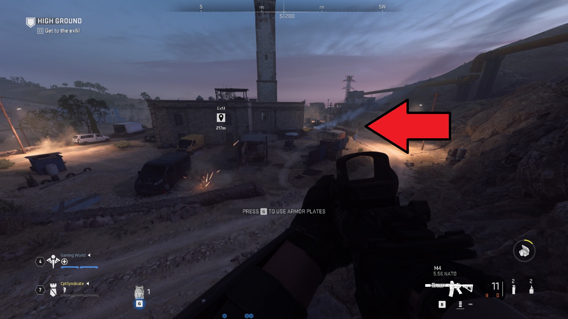 Exfil Route High Ground