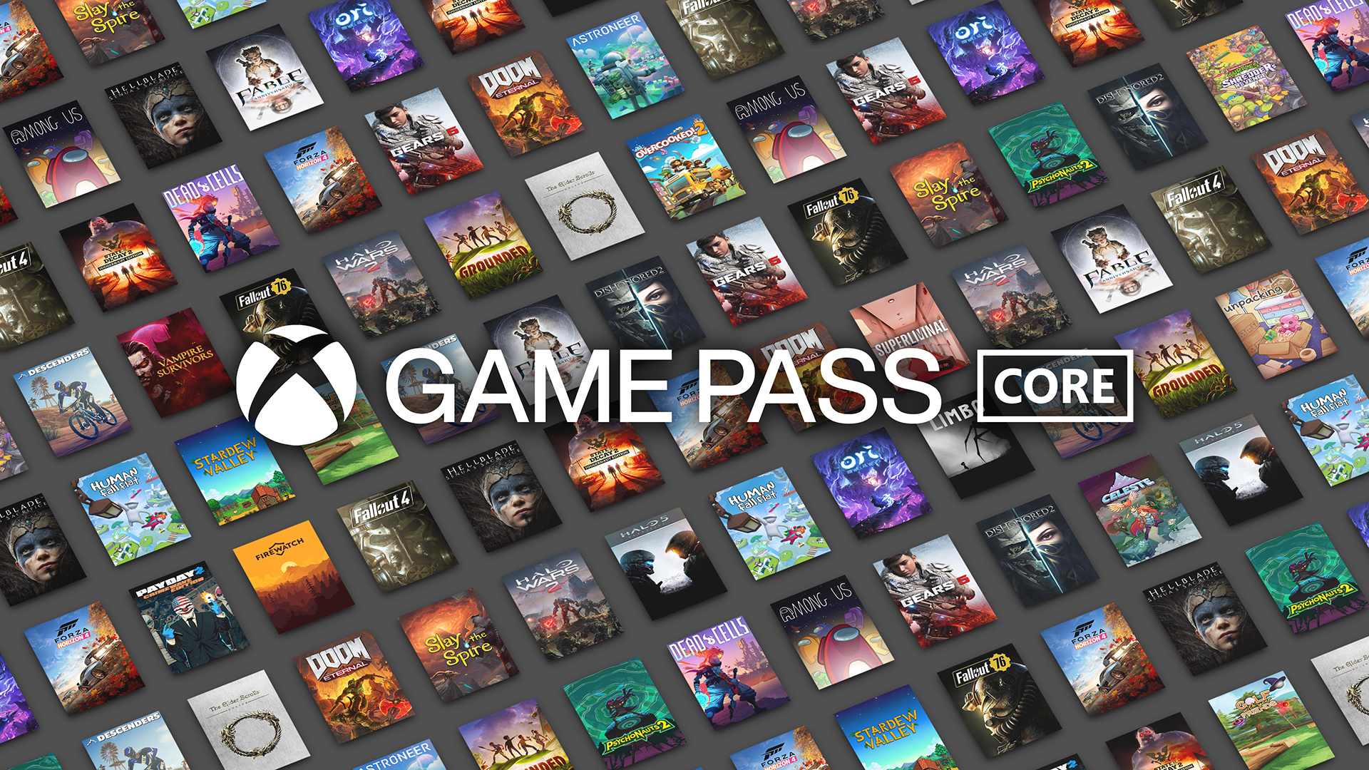 Microsoft reveals all 36 titles included in the Xbox Game Pass Core library at launch.