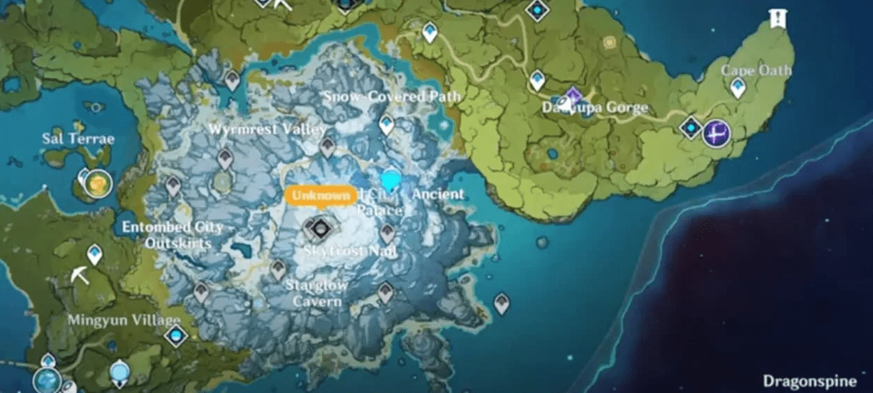 Dragonspine: Genshin Impact's First Major Update 1.2 Map And Characters