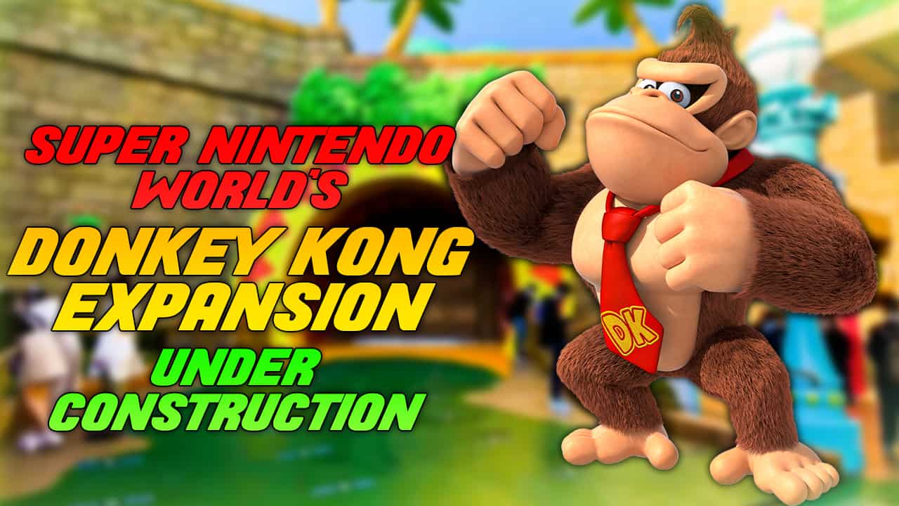 Super Nintendo World's Donkey Kong expansion construction begins