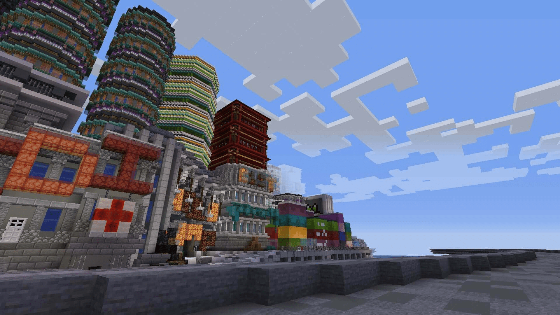 Minecraft Players Replicate Night City From Cyberpunk 2077