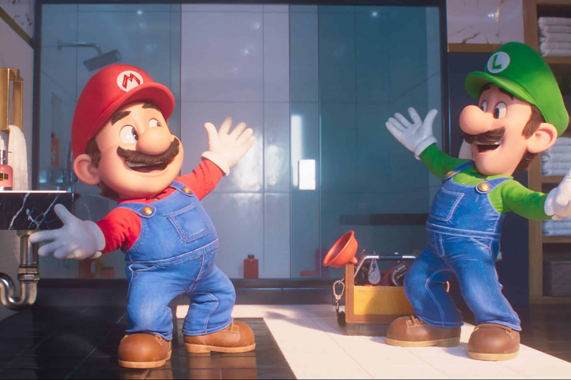 Chris Pratt and Charlie Day discuss easter eggs in The Super Mario Bros. Movie