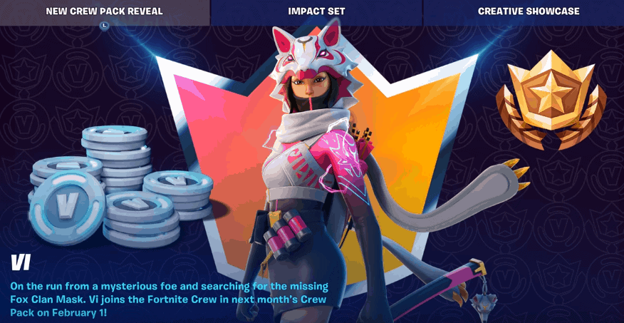 'fortnite' Crew Subscription Skin For February Revealed