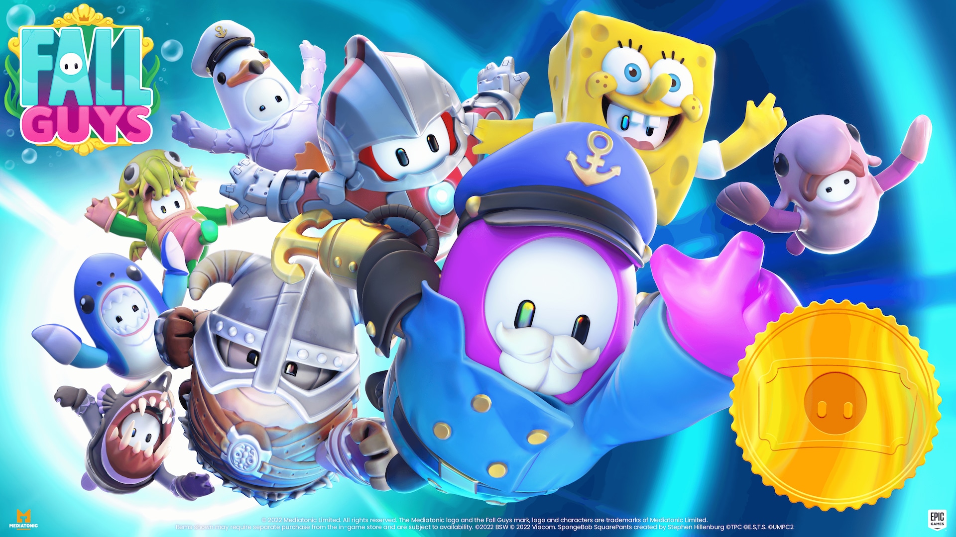 Spongebob Skyrim Coming Fall Guys Season Update