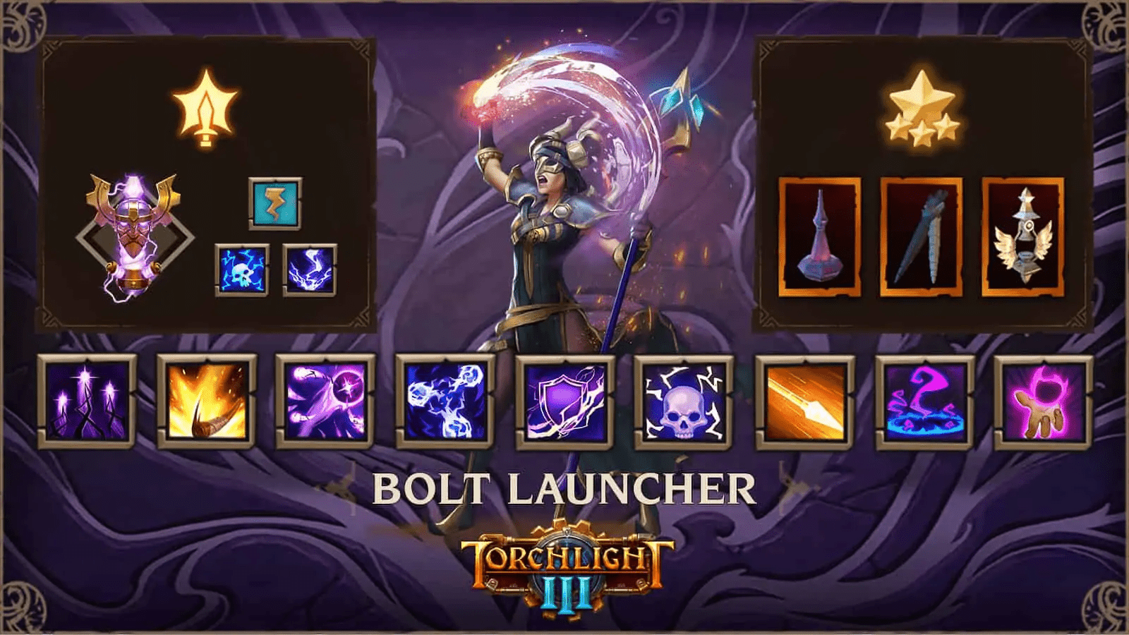 Torchlight III: Dusk Mage Bolt Launcher Build