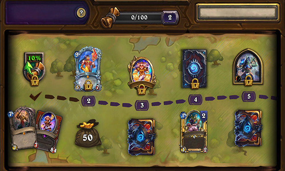 Hearthstone Blizzard Entertainment March Of The Lich King Rewards Track