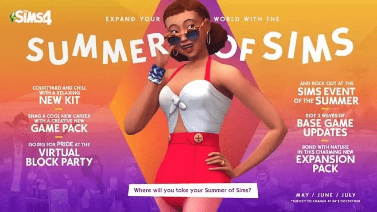 The Sims 4 Summer Roadmap Teases Upcoming Events And Content