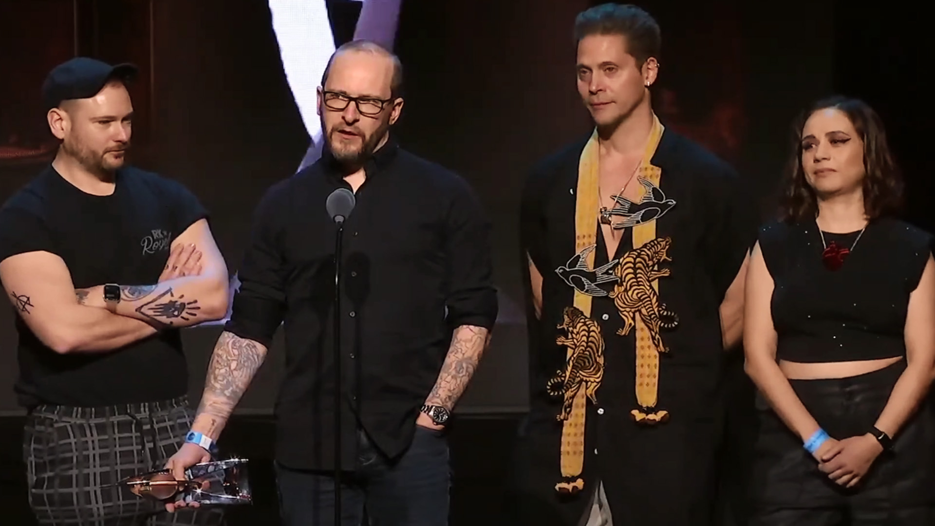 Unlike The Game Awards, winners such as Larian Studios were given ample time for their acceptance speeches. Larian Studios execs Michael Douse and David Walgrave thanked the Baldur's Gate 3 fans and shared empathy for their fellow game developers who are facing a challenging period with the recent massive layoffs.