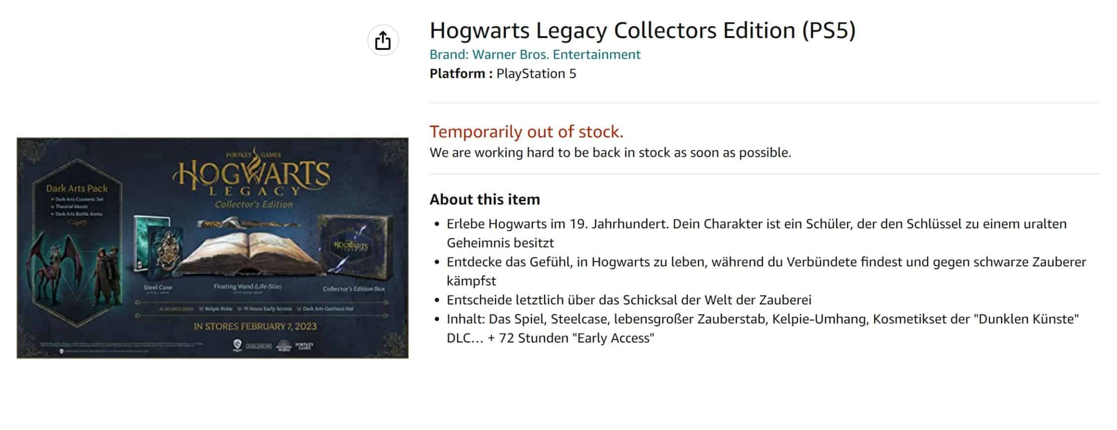 Hogwarts Legacy To Have Exclusive Quest For Collectors Edition