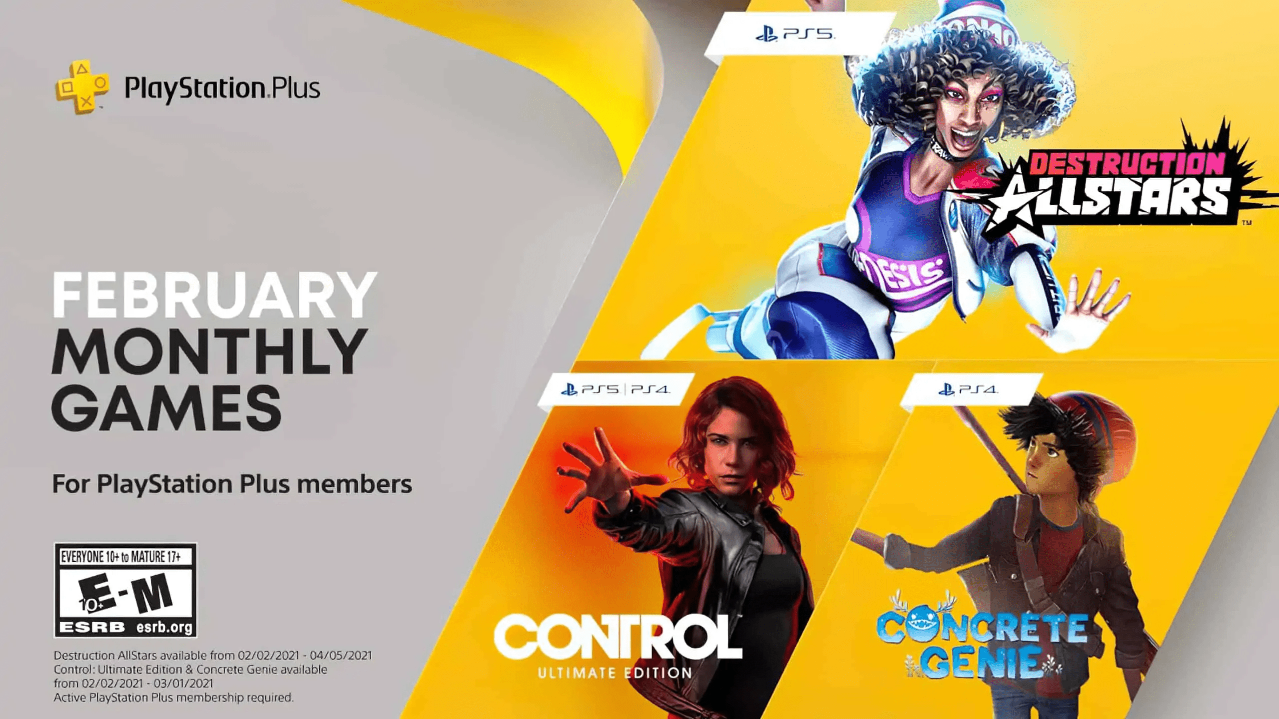 Free Playstation Plus & Xbox Live Games February 2021