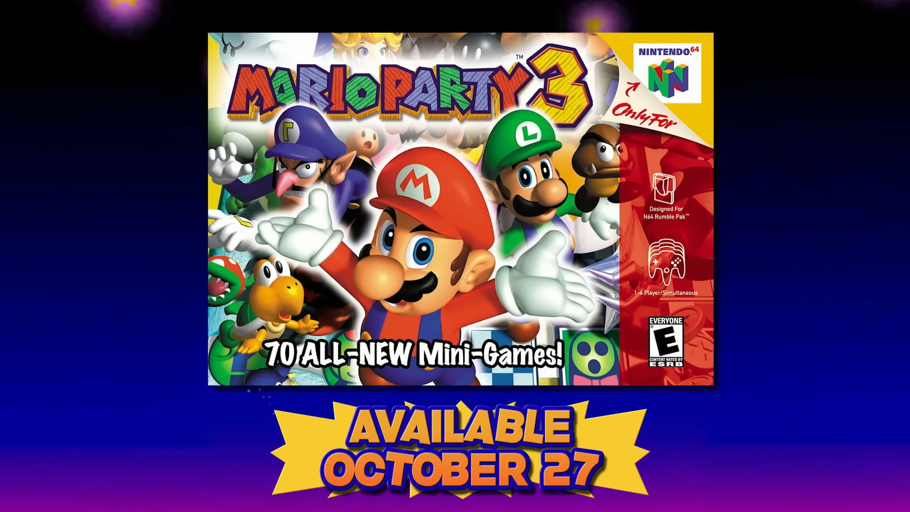 Mario Party 3 is coming to the Nintendo Switch Online Expansion Pack today