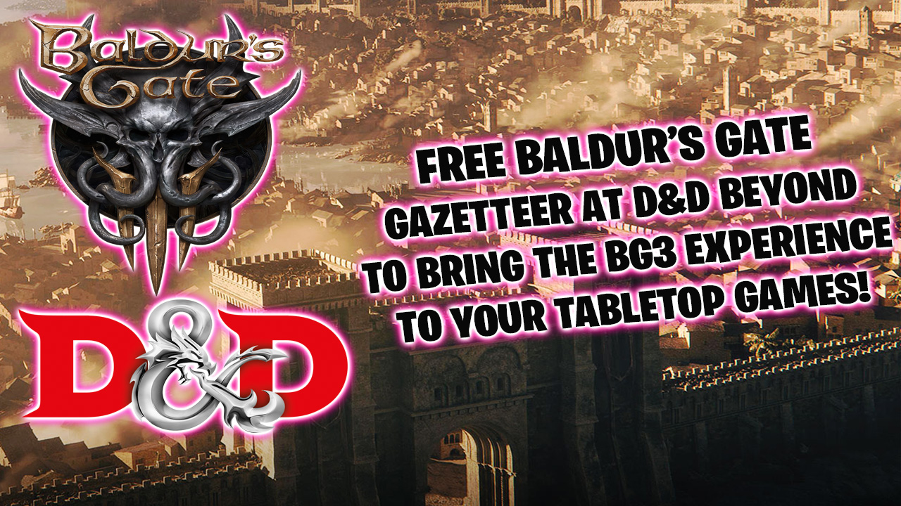 Free Baldur’s Gate 3 D&D Beyond content for tabletop DMs and players
