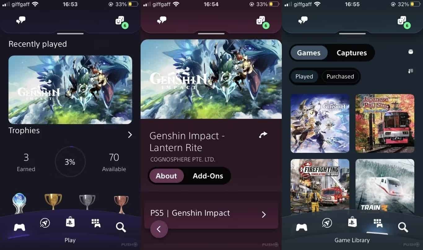 playstation app update color sch