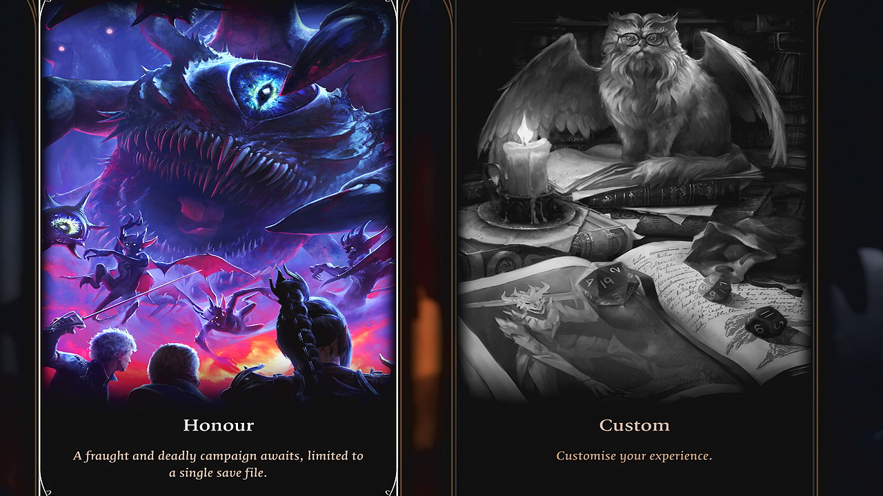 Baldur's Gate 3 now has two new gameplay modes. Honour Mode is for hardcore players that requires no deaths on a single save file. Meanwhile, Custom Mode has multiple options the player can turn on or off, making the BG3 gameplay experience more closely emulate the D&D TTRPG rules.