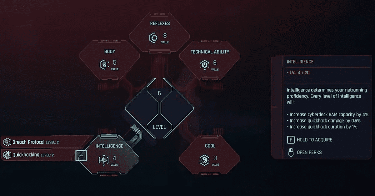 Cyberpunk 2077 Attributes, Skills, And Perks Guide