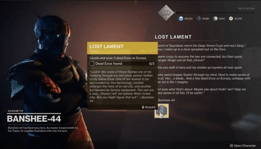 How To Unlock The Lament In Destiny 2