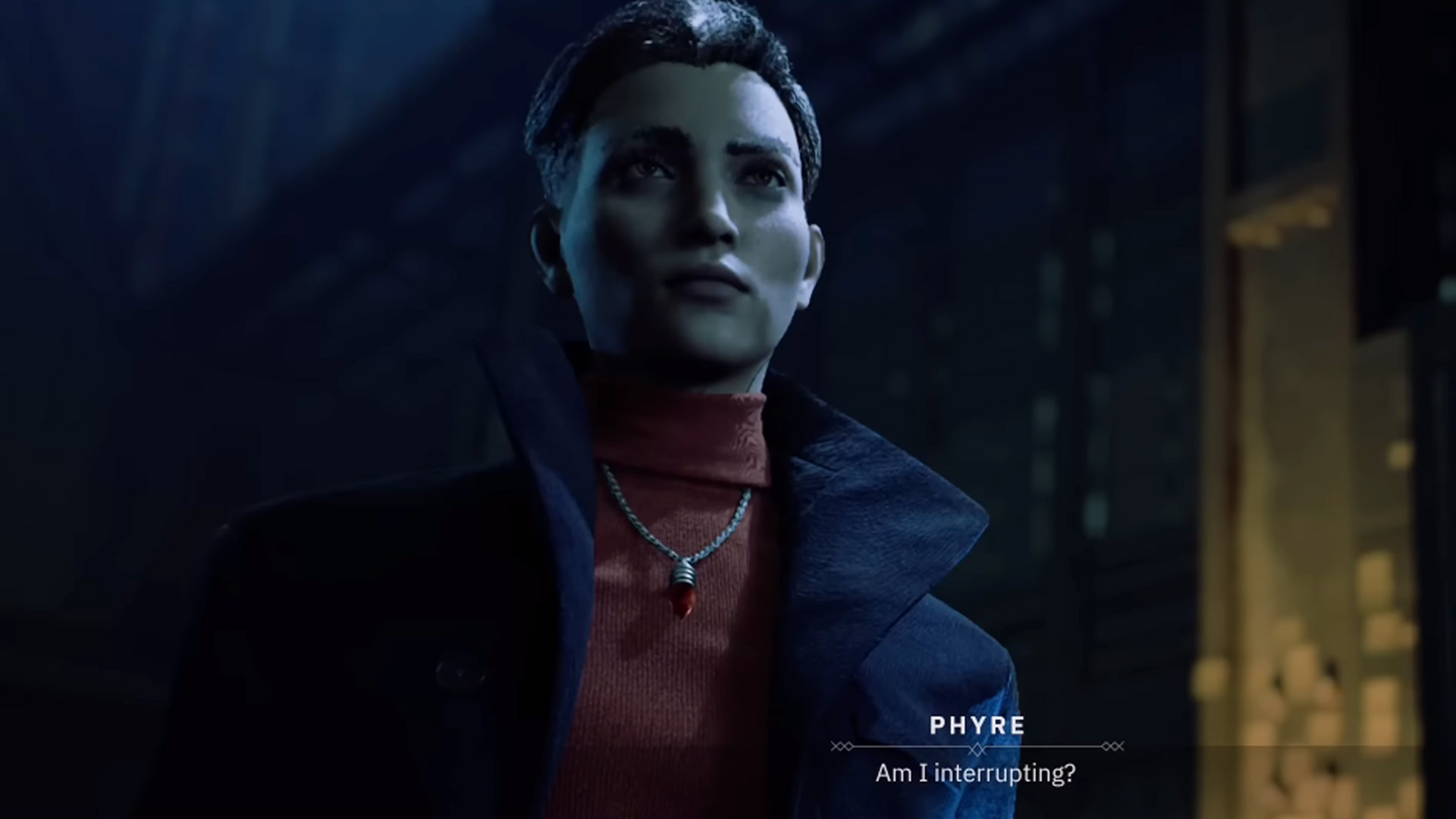 In a new twist, the player character in Vampire: The Masquerade - Bloodlines 2 is not a Neonate (aka newly "Embraced" vampire), but an Elder Kindred named Phyre.