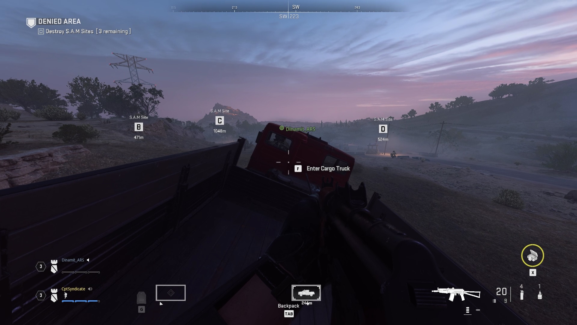 All Three Sam Sites Denied Area