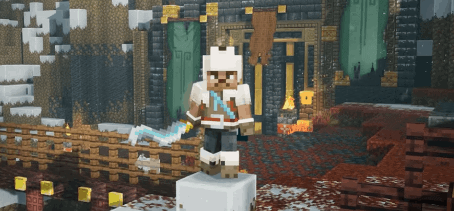 Minecraft Dungeons Flames Of The Nether Dlc Receives Release Date