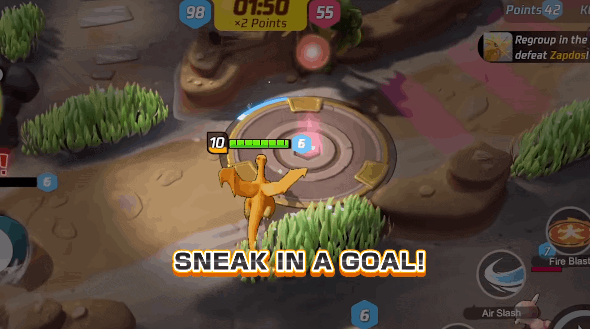 The Map And Characters In Pokemon Unite