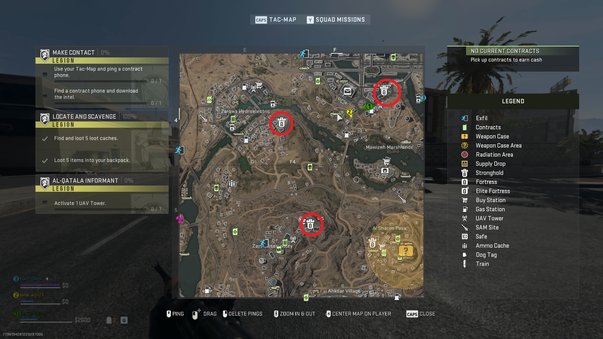 Strongholds On Tac Map Dmz